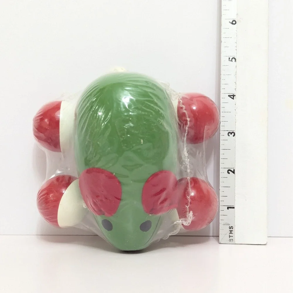 Vintage Vilac Mouse Pull Along Wooden Toy Green Made in France Sealed NEW
